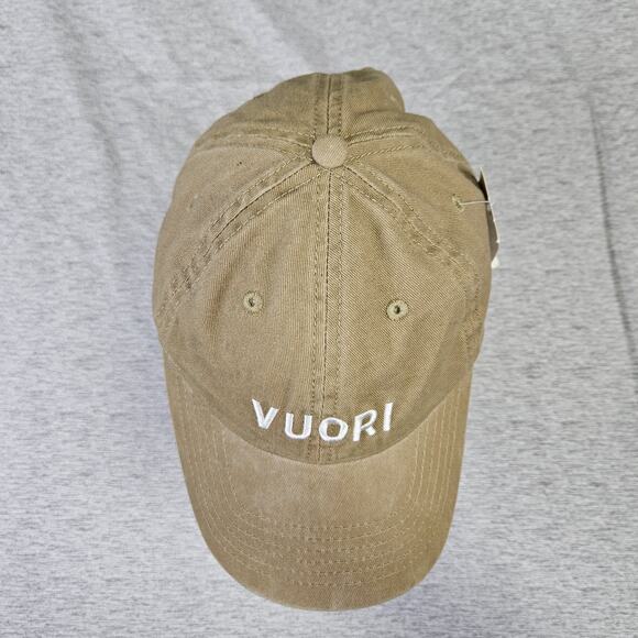 Vuori Ball Cap Strapback Unisex Camel Beige Logo Dad Hat Outdoor Embroidered NWT - Picture 14 of 15